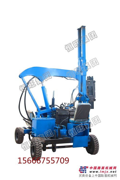 公路护栏打桩机高速公路护栏打桩机