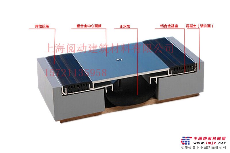 上海阅动双列嵌平型FRW/FRWL楼地面建筑变形缝厂家