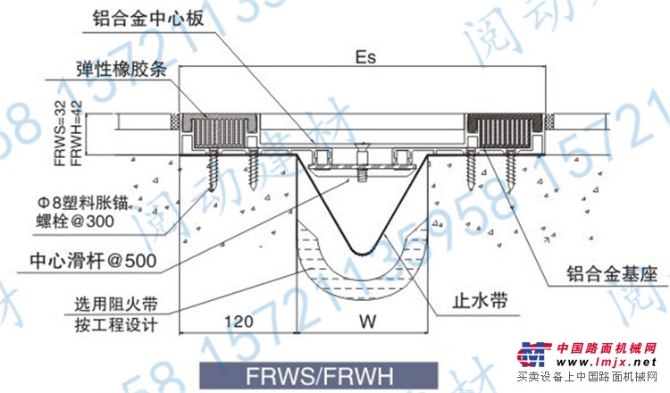 双列嵌平型FRWS/FRWH楼地面变形缝