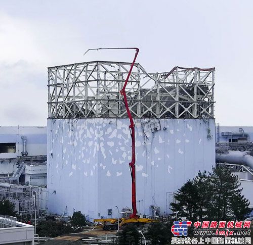  三一62米泵车在日本福岛核电站救援现场