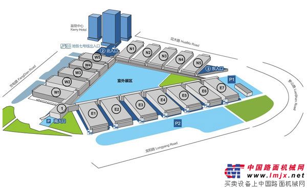 2012年上海宝马展场馆地图