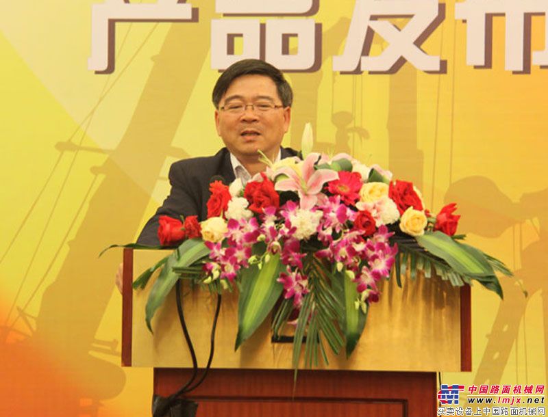 上海金泰工程机械有限公司总经理林坚发言