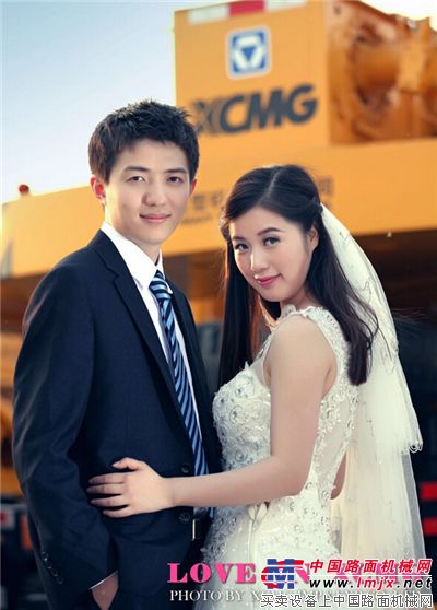 徐工“工程机械风”婚纱照