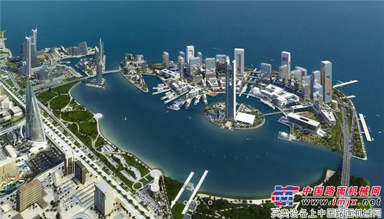 三一：世界泵王扬威波斯湾！巴林新地标7700m³地基浇筑一次完成