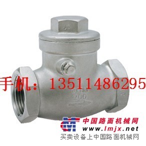 不锈钢止回阀，旋启式止回阀，丝扣止回阀，螺纹止回阀