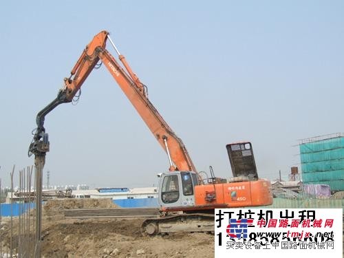 提供浙江湖州打樁機·鋼板樁·拉森樁·挖掘機出租