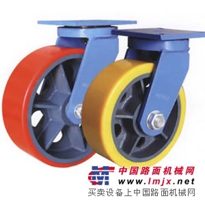 供应重型尼龙聚氨酯橡胶铸铁轮万向轮