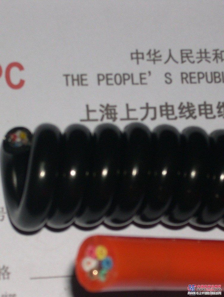 供应SPC上力缆HPVC HPUR螺旋电缆 弹簧线
