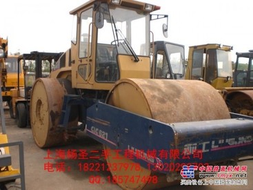 丽水二手压路机推荐：徐工18JC压路机，柳工全胶轮压路机