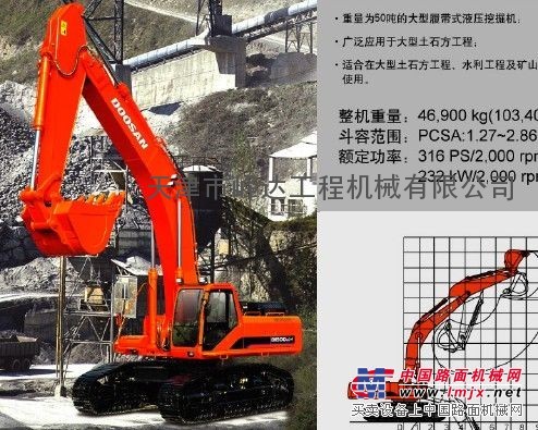 斗山挖掘机 DX300LC   850000.00 元/部