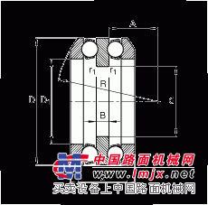 推力深沟球轴承 54322-MP + U322, 根据 DIN 711/ISO 104 标准的主要尺寸，单向，带球面轴承座圈和一个或两个座圈，可分离
