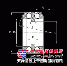 推力深溝球軸承 54322-MP + U322, 根據 DIN 711/ISO 104 標準的主要尺寸，單向，帶球麵軸承座圈和一個或兩個座圈，可分離