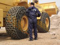 装载机轮胎保护链、压路机轮胎保护链、矿山车轮胎保护链