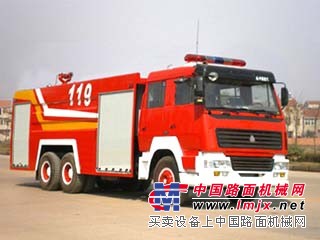 重汽豪濼雙橋水罐消防車