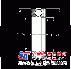 推力深沟球轴承 51406, 根据 DIN 711/ISO 104 标准的主要尺寸，单向，可分离