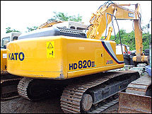原装加藤HD820挖掘机22.5万转让