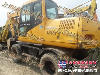【銷售】二手挖掘機全國直售現代輪式挖掘機R130W-5