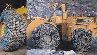 供应矿山隧道工程机车专用轮胎保护链