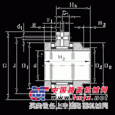 滚针/推力圆柱滚子轴承 ZARF2590-L-TV, 双向，用螺钉安装，长轴定位圈