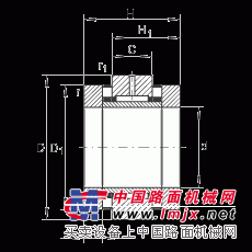 滚针/推力圆柱滚子轴承 ZARN1747-TV, 双向