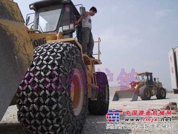 专业生产装载机防滑链、轮胎保护链、铲车防滑链