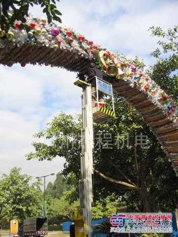 单桅柱液压升降机，单桅升降平台