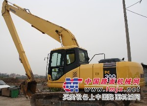 山东出租小松300加长臂（23米）挖掘机