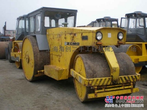 2手铁三轮压路机价格“二手12/15静压压路机”