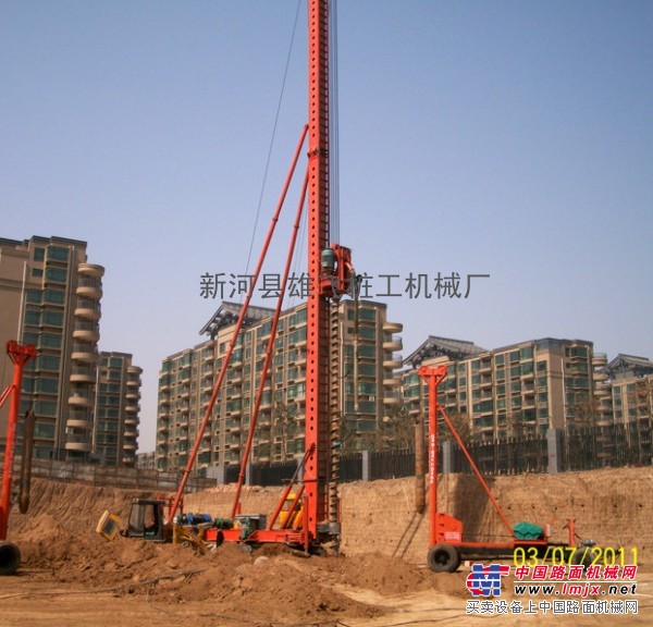 供应大理市雄飞桩工CFG28型号液压步履式桩机，可靠性高