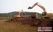 全新日立挖掘机出租施工-基坑开槽降水支护等