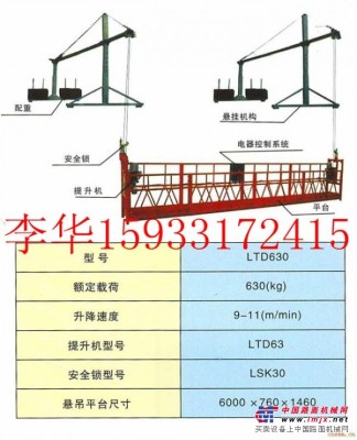 供应江苏徐州建筑施工专用630型电动吊篮生产厂家