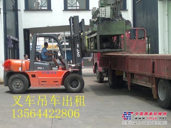 上海青浦叉车出租-货物搬运装卸-牵引车、16吨吊车出租