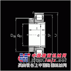 鼓形滚子轴承 20213-K-TVP-C3 + H213, 根据 DIN 635 和 DIN 5415 标准的主要尺寸, 带锥孔和紧定套