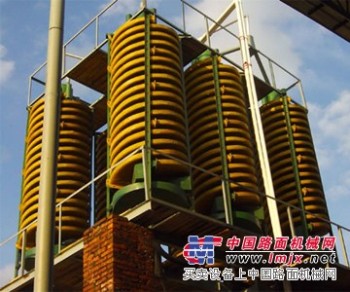 选矿设备螺旋溜槽用途原理www.xuankuang8.com