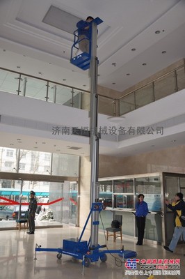 供应单桅柱豪华铝合金式升降平台