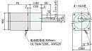 2GN5K 减速机 2IK6GN-C 减速电机组合的外形图