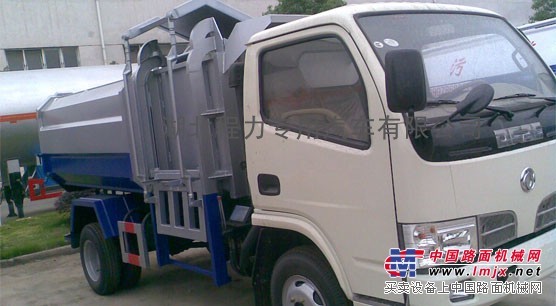 3吨-5方自装卸式垃圾车，东风小霸王自装卸式垃圾车
