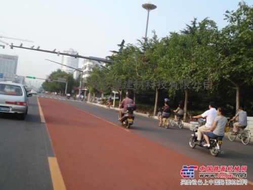 彩色防滑路面材料，上海彩色路面，彩色路面薄层铺装