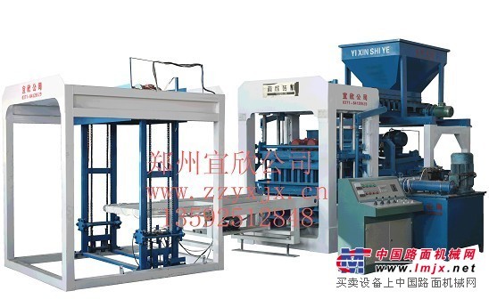 郑州宜欣生产的免烧砖机、水泥砖机环保