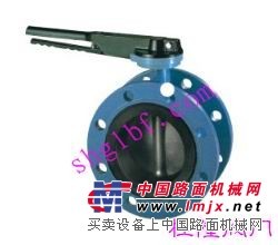 供应手柄法兰式软密封蝶阀D41X