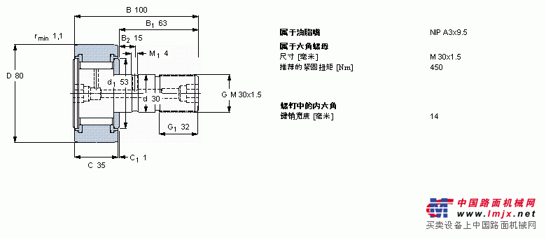 SKF KRV80PPA轴承图纸