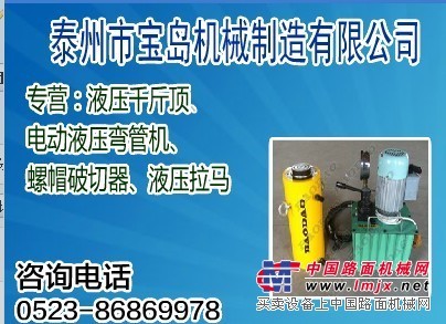 求購優質DYG電動液壓千斤頂泰州寶島公司產品