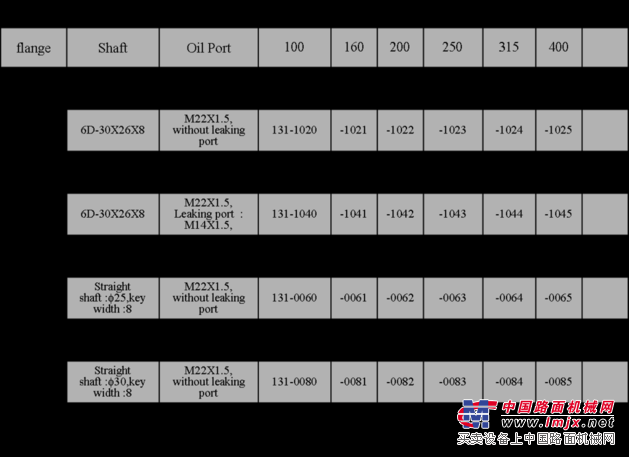 BM3擺線馬達英文版訂購信息表