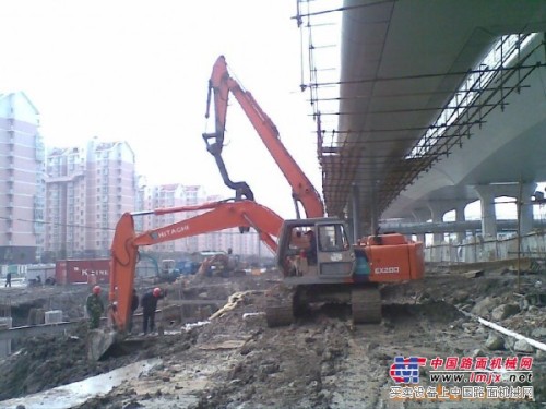 上海静安区挖掘机出租河道清理疏通土石方开挖