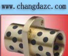 JFB中法兰铜套,双法兰导套，方形法兰镶嵌式铜套
