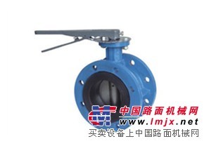 供应手柄传动双法兰蝶阀