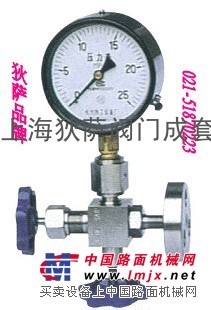 供应J19W压力表三通针型阀，上海狄萨三通针型阀