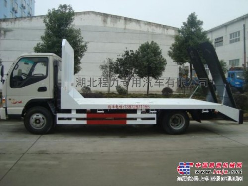 供应江淮110马力2-8吨挖机平板运输车