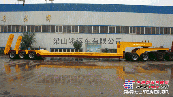 狼狈式低平板 可拼接低平板 大件运输车 轴线挂