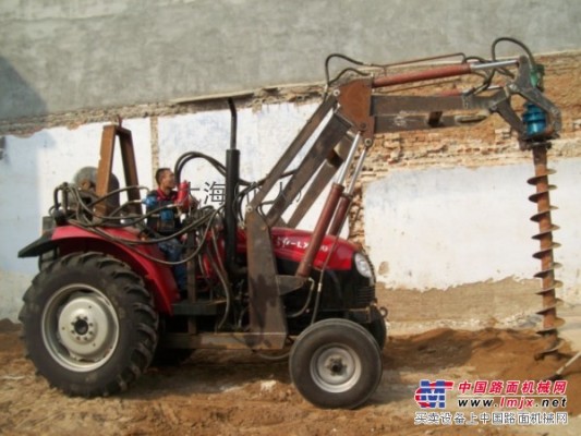 挖坑机www.gcduo.cn打桩机大海机械专利产品